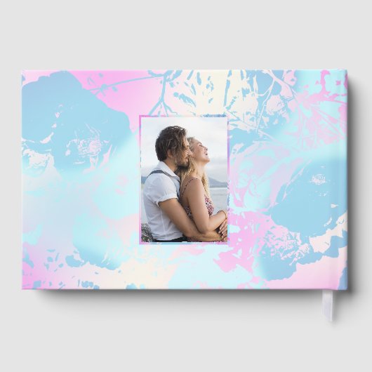 Modern Abstract Pastel Wedding ゲストブック (裏面)