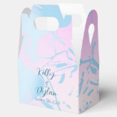Modern Abstract Pastel Wedding フェイバーボックス (オープン)