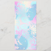 Modern Abstract Pastel Wedding メニュー (裏面)