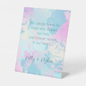 Modern Abstract Pastel Wedding In Memorial  台座サイン (正面)