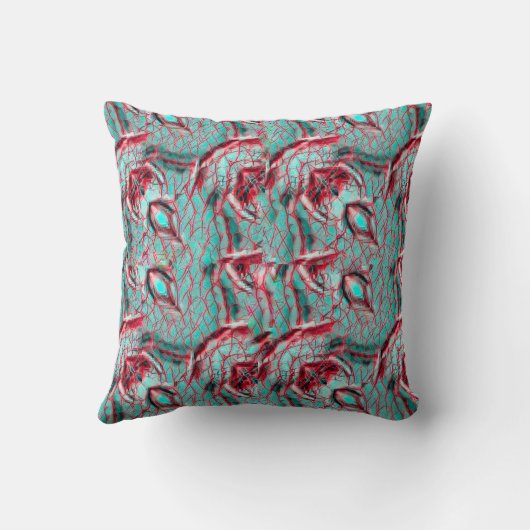 Modern abstract pattern 1186 - Throw Pillow クッション (裏面)