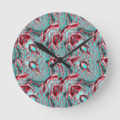 Modern abstract pattern 1186 - Wall Clock ラウンド壁時計 (正面)