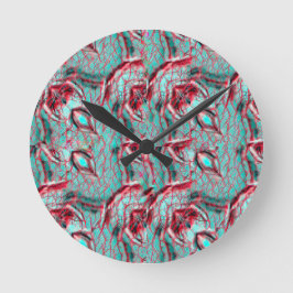 Modern abstract pattern 1186 - Wall Clock ラウンド壁時計
