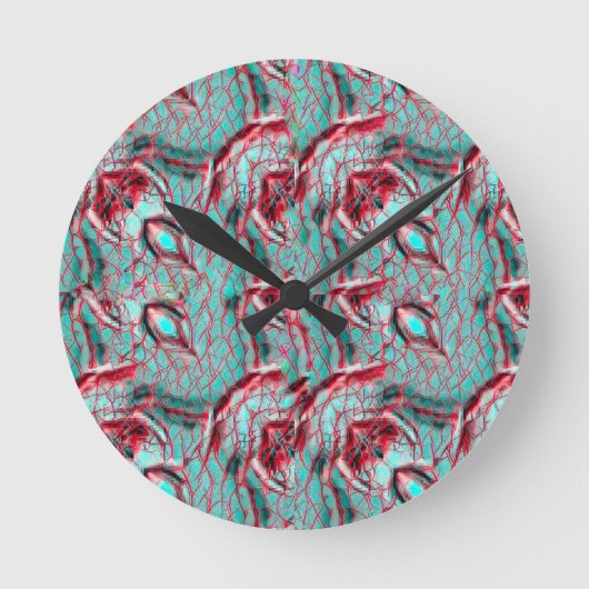 Modern abstract pattern 1186 - Wall Clock ラウンド壁時計 (正面)