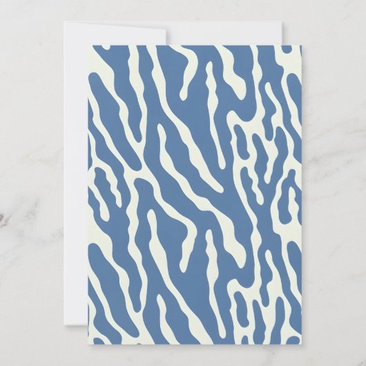 Modern abstract Pattern graduation announcement  招待状 (裏面)