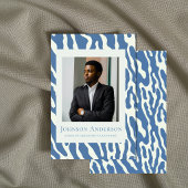 Modern abstract Pattern graduation announcement  招待状