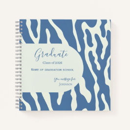 Modern abstract Pattern Graduation guest book ノートブック