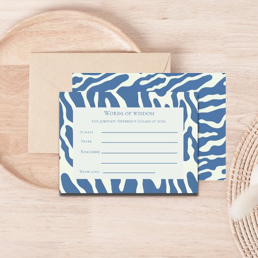 Modern abstract Pattern graduation words of wisdom エンクロージャーカード