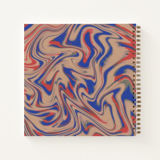 Modern Abstract Pattern Notebook ノートブック (裏面)