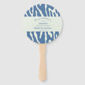 Modern abstract Pattern Photo Graduation ハンドファン (裏面)