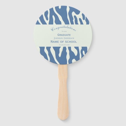 Modern abstract Pattern Photo Graduation  ハンドファン (裏面)