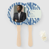 Modern abstract Pattern Photo Graduation  ハンドファン (正面&裏面)