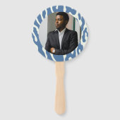 Modern abstract Pattern Photo Graduation ハンドファン (正面)