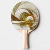 Modern Abstract Precious Metal Colors Fractal 卓球ラケット (裏面)