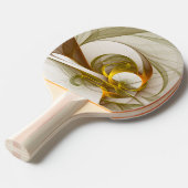 Modern Abstract Precious Metal Colors Fractal 卓球ラケット (正面アングル)