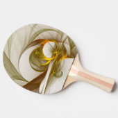 Modern Abstract Precious Metal Colors Fractal 卓球ラケット (横)