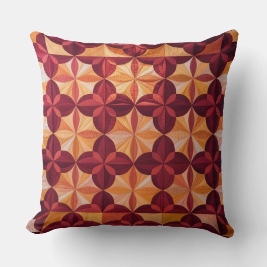 Modern Abstract Quilt, Throw Pillow  クッション (正面)