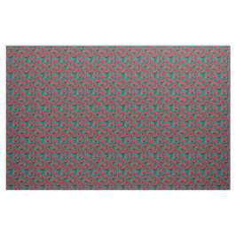 Modern Abstract Red Poppy Floral Pattern ファブリック