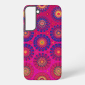 Modern Abstract Red Purple Yellow Geometric Samsung Galaxyケース (裏面)