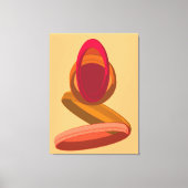 Modern Abstract Ring Harmony and Calm キャンバスプリント (正面)