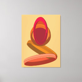 Modern Abstract Ring Harmony and Calm キャンバスプリント