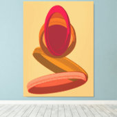 Modern Abstract Ring Harmony and Calm キャンバスプリント (インサイチュ (ウッドフロア))