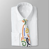 Modern Abstract Scribble Tie - Colorful Artistic  ネクタイ (タイ)