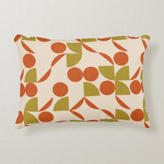 Modern abstract seamless geometric pattern with se アクセントクッション (正面)