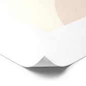 Modern Abstract Shapes Wall Art ポスター (角)