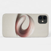 Modern Abstract Spiral Vortex Art - Elegant Rose G Case-Mate iPhoneケース (裏面(横))