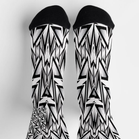 modern abstract sport ソックス (上部)