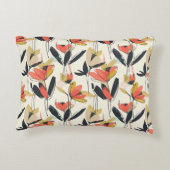 Modern Abstract Spring Floral Accent Pillow アクセントクッション (裏面)
