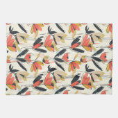 Modern Abstract Spring Floral Kitchen Towels キッチンタオル (横)
