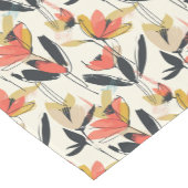 Modern Abstract Spring Floral Table Runner ショートテーブルランナー (コーナー)