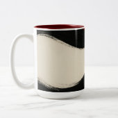 Modern Abstract Stripe Accent Mug ツートーンマグカップ (左)