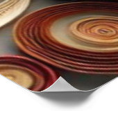 Modern Abstract Swirl Poster – Elegant Wall Art ポスター (角)