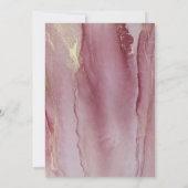 Modern Abstract Viva Magenta Wedding  招待状 (裏面)