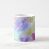 Modern Abstract Watercolor Clouds Colorful Pastel  コーヒーマグカップ (中央)