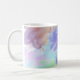 Modern Abstract Watercolor Clouds Colorful Pastel  コーヒーマグカップ