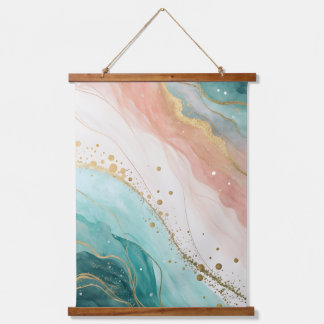 Modern Abstract Watercolor Wall Art 吊り下げ型タペストリー
