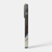 Modern abstract wavy texture design iPhoneケース (左側面)