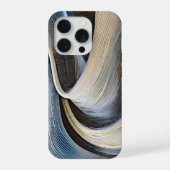 Modern abstract wavy texture design iPhoneケース (裏面)