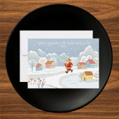 Modern Abstract Woman Beauty Face Logo サンキューカード