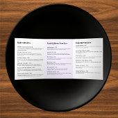 Modern Abstract Woman Beauty Face Logo 三つ折りカード