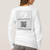 Modern Abstract Woman Beauty Face Logo  Tシャツ (裏面)