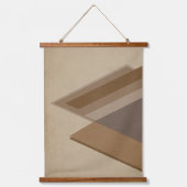 Modern Abstract Wood Art Set 吊り下げ型タペストリー (正面)