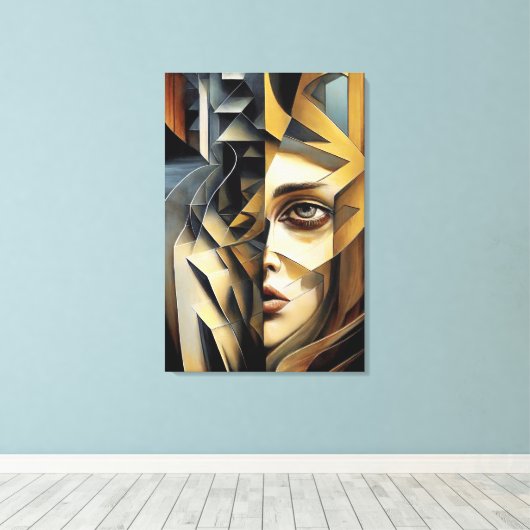 Modern Abstractions キャンバスプリント (インサイチュ (ウッドフロア))