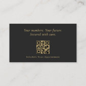 Modern Accountant CPA Professional QR Code 名刺 (裏面)