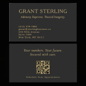 Modern Accountant CPA Professional QR Code 名刺