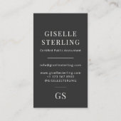 Modern Accountant Tax Preparer CPA 名刺 (裏面)